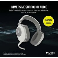 Наушники Corsair HS65 Wireless V2 (белый) - Превью изображения №6 — Интернет-магазин Time-Shop