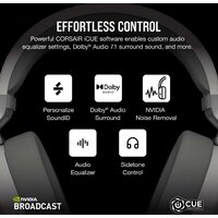 Наушники Corsair HS65 Wireless V2 (белый) - Превью изображения №9 — Интернет-магазин Time-Shop