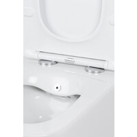 Унитаз подвесной Roxen Cube bidet в комплекте с инсталляцией StounFix Dual Fresh 6 в 1 968094 (кнопка: золото глянцевое ) - Превью изображения №6 — Интернет-магазин Time-Shop