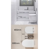 Унитаз подвесной Roxen Simple Compact в комплекте с инсталляцией StounFix Dual Fresh 6 в 1 919136 (кнопка: хром матовый) - Превью изображения №23 — Интернет-магазин Time-Shop