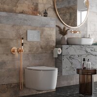 Унитаз подвесной Roxen Simple Compact в комплекте с инсталляцией StounFix Dual Fresh 6 в 1 919136 (кнопка: хром матовый) - Превью изображения №16 — Интернет-магазин Time-Shop