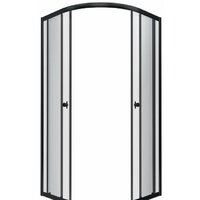 Triton Альфа Блэк А1 90х90 без поддона (прозрачное стекло)