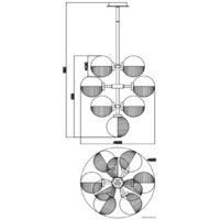 Подвесная люстра ST Luce SL1184.403.13 - Превью изображения №6 — Интернет-магазин Time-Shop
