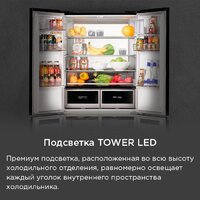 Четырёхдверный холодильник MAUNFELD MFF190NFDSB - Превью изображения №32 — Интернет-магазин Time-Shop