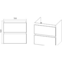  Viant Тумба под умывальник Мальта Como 60 VMAL60COBEL-T2YP - Превью изображения №5 — Интернет-магазин Time-Shop