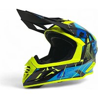 Мотошлем AIM RH855 Carbon Razor RH855R-DYB-XXL (XXL, желтый/синий) - Превью изображения №3 — Интернет-магазин Time-Shop