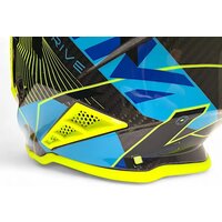 Мотошлем AIM RH855 Carbon Razor RH855R-DYB-XXL (XXL, желтый/синий) - Превью изображения №9 — Интернет-магазин Time-Shop