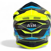 Мотошлем AIM RH855 Carbon Razor RH855R-DYB-XXL (XXL, желтый/синий) - Превью изображения №4 — Интернет-магазин Time-Shop