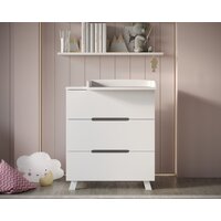 Детский комод Incanto Anniken LUX 800/3 PK-0087/0 (белый) - Превью изображения №4 — Интернет-магазин Time-Shop