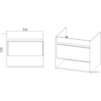  Viant Тумба под умывальник Бостон Como 60 VBOS60CO-T1STP - Превью изображения №4 — Интернет-магазин Time-Shop
