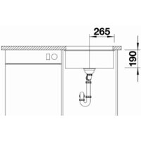 Кухонная мойка Blanco Subline 500-U 525995 (черный) - Превью изображения №4 — Интернет-магазин Time-Shop