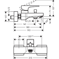 Смеситель Hansgrohe Metropol 32540700 (белый матовый) - Превью изображения №2 — Интернет-магазин Time-Shop