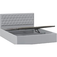 Кровать Трия Порто универсальная с ПМ и заглушиной 160x200 (велюр Confetti Silver) - Превью изображения №3 — Интернет-магазин Time-Shop