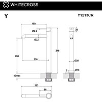 Смеситель Whitecross Y Y1213GL (золото) - Превью изображения №3 — Интернет-магазин Time-Shop