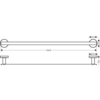Держатель для полотенца Hansgrohe Logis UA 41716000 - Превью изображения №2 — Интернет-магазин Time-Shop