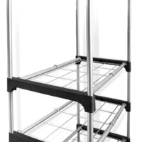 Стойка для одежды Sheffilton SHT-WR12 920124 (черный/хром лак) - Превью изображения №4 — Интернет-магазин Time-Shop