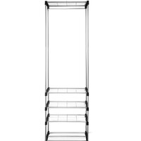 Стойка для одежды Sheffilton SHT-WR12 920124 (черный/хром лак) - Превью изображения №3 — Интернет-магазин Time-Shop