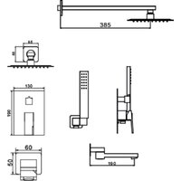 Душевая система  Hansen HL34095-C - Превью изображения №2 — Интернет-магазин Time-Shop