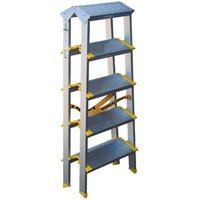 Лестница-стремянка Алюмет ASD 5205 (2х5 ступеней) - Превью изображения №3 — Интернет-магазин Time-Shop