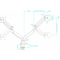 Кронштейн для монитора Onkron G200B - Превью изображения №11 — Интернет-магазин Time-Shop
