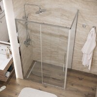 Душевая стенка Grossman Galaxy 90x195 200.K33.01.90.10.00 (хром/стекло прозрачное) - Превью изображения №9 — Интернет-магазин Time-Shop