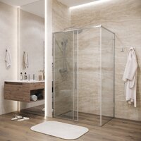 Душевая стенка Grossman Galaxy 90x195 200.K33.01.90.10.00 (хром/стекло прозрачное) - Превью изображения №7 — Интернет-магазин Time-Shop