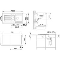 Кухонная мойка Blanco 6 S 527389 - Превью изображения №2 — Интернет-магазин Time-Shop