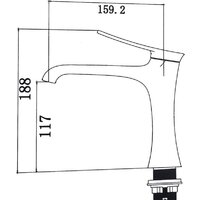 Смеситель Kern 1077 (черный) - Превью изображения №2 — Интернет-магазин Time-Shop