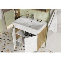  Акватон Тумба с умывальником Сканди Doors 70 1A2789K0SDZ90 (белый/дуб рустикальный) - Превью изображения №8 — Интернет-магазин Time-Shop