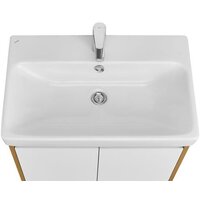  Акватон Тумба с умывальником Сканди Doors 70 1A2789K0SDZ90 (белый/дуб рустикальный) - Превью изображения №2 — Интернет-магазин Time-Shop