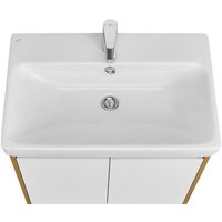  Акватон Тумба с умывальником Сканди Doors 70 1A2789K0SDZ90 (белый/дуб рустикальный) - Превью изображения №4 — Интернет-магазин Time-Shop