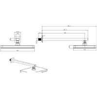Верхний душ Aquatek AQ2081MB (черный матовый) - Превью изображения №3 — Интернет-магазин Time-Shop