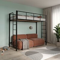 Кровать-чердак Князев Мебель Хельга 1 ХЕ1.90.200.Ч (черный муар) - Превью изображения №4 — Интернет-магазин Time-Shop