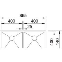 Кухонная мойка Blanco Zerox 400/400-IF - Превью изображения №4 — Интернет-магазин Time-Shop