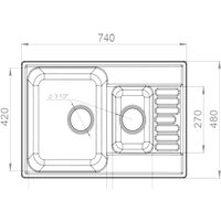 Кухонная мойка GranFest QUARZ Z-21K (серый) - Превью изображения №3 — Интернет-магазин Time-Shop