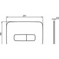 Панель смыва Ideal Standard ProSys Oleas M3 R0123JG (хром матовый) - Превью изображения №4 — Интернет-магазин Time-Shop
