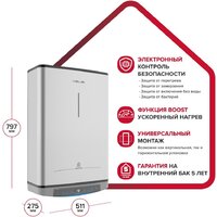 Накопительный электрический водонагреватель Ariston Velis Lux Abse Dry Wifi 50 - Превью изображения №8 — Интернет-магазин Time-Shop
