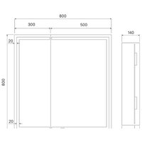  IDDIS Шкаф с зеркалом Zodiac ZOD8000i99 - Превью изображения №11 — Интернет-магазин Time-Shop