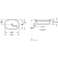 Умывальник Villeroy & Boch Architectura 41766001 - Превью изображения №4 — Интернет-магазин Time-Shop