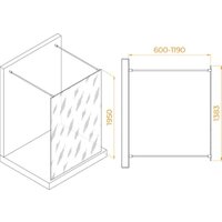 Душевая стенка RGW WA-016W 35101614-15 (белый/прозрачное стекло) - Превью изображения №2 — Интернет-магазин Time-Shop