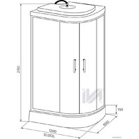 Душевая кабина IVA SC012CTL - Превью изображения №4 — Интернет-магазин Time-Shop