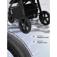 Коляска прогулочная «книга» Sweet Baby Contente Plus Basic (серый) - Превью изображения №7 — Интернет-магазин Time-Shop