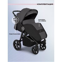 Коляска прогулочная «книга» Sweet Baby Contente Plus Basic (серый) - Превью изображения №10 — Интернет-магазин Time-Shop