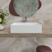 Умывальник Lauter 21518-1 + клапан 21190W + сифон 21635W (белый матовый) - Превью изображения №10 — Интернет-магазин Time-Shop