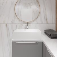 Умывальник Lauter 21518-1 + клапан 21190W + сифон 21635W (белый матовый) - Превью изображения №5 — Интернет-магазин Time-Shop