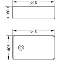 Умывальник Lauter 21518-1 + клапан 21190W + сифон 21635W (белый матовый) - Превью изображения №17 — Интернет-магазин Time-Shop