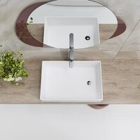 Умывальник Lauter 21518-1 + клапан 21190W + сифон 21635W (белый матовый) - Превью изображения №13 — Интернет-магазин Time-Shop