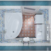 Ванна Triton Кайли 150x100R (с каркасом) - Превью изображения №4 — Интернет-магазин Time-Shop