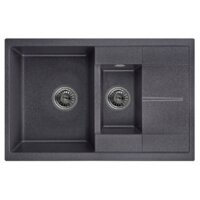 Кухонная мойка Granula 7802 (черный) - Превью изображения №2 — Интернет-магазин Time-Shop