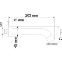 Излив Wasserkraft A018 - Превью изображения №3 — Интернет-магазин Time-Shop